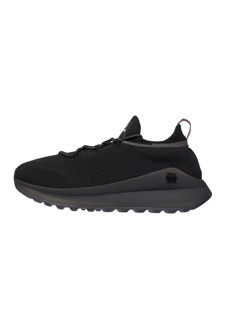 Tommy Hilfiger Pantofi sport din material textil - Negru