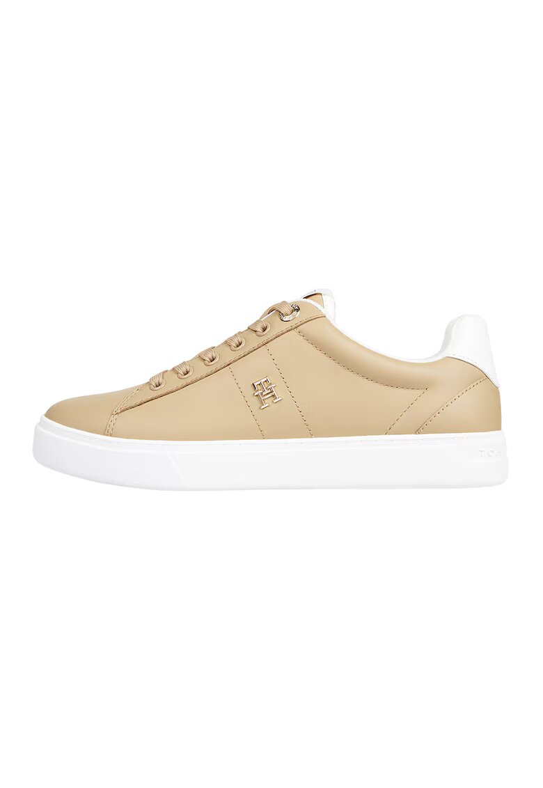 Tommy Hilfiger Pantofi sport din piele - Maro camel