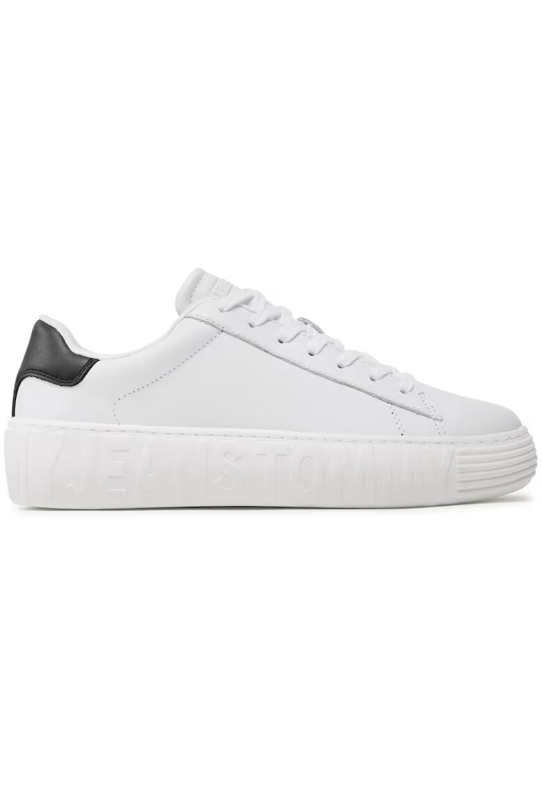Tommy Hilfiger Pantofi sport Leather Outsole - EM0EM01159-YBR 25088 - Alb