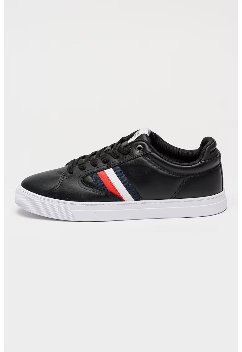 Tommy Hilfiger Pantofi sport low-cut de piele - Negru