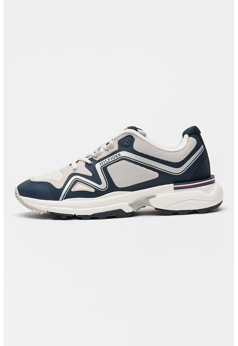 Tommy Hilfiger Pantofi sport low-cut - Gri deschis/Bleumarin