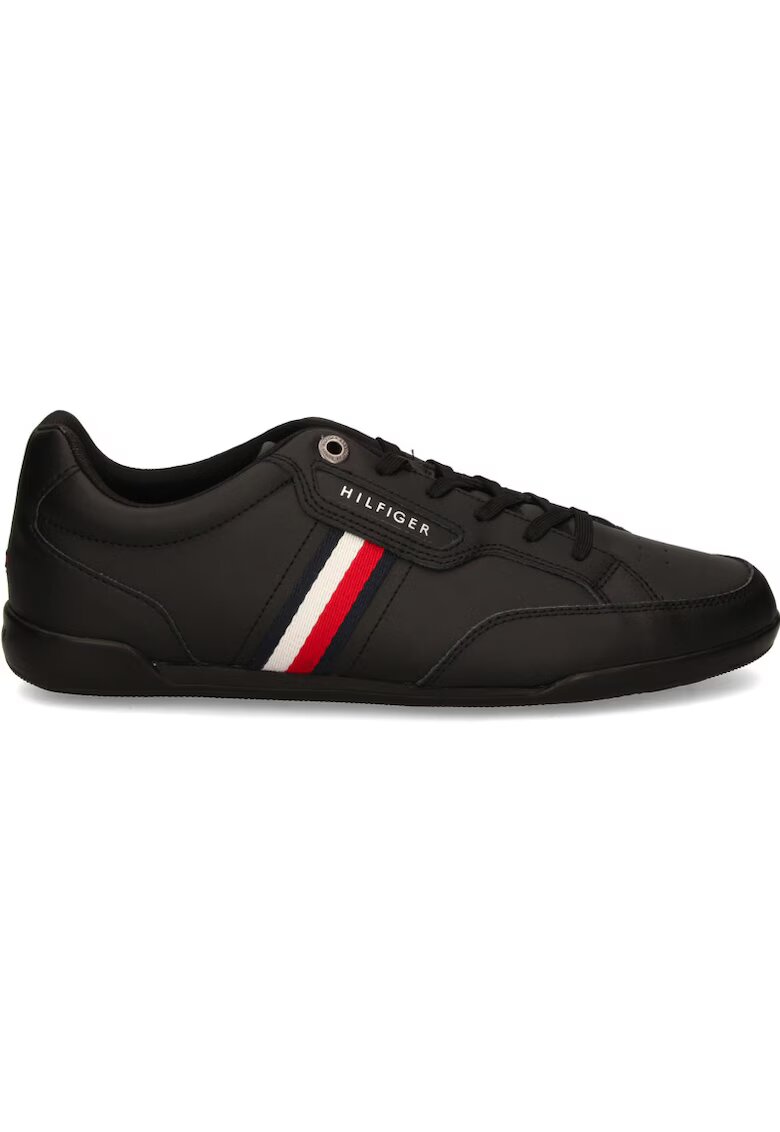 Tommy Hilfiger Pantofi sport pentru Barbati - m runner premium leather - FM0FM05277-BDS - Negru - Negru