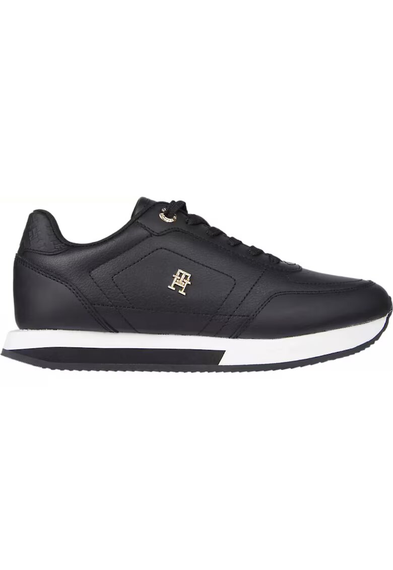 Tommy Hilfiger Pantofi sport pentru Femei - elevated essent runner monogram - FW0FW08285-BDS - Negru - Negru