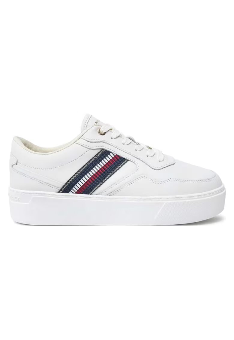 Tommy Hilfiger Pantofi sport pentru Femei - stripes platform sneaker - FW0FW08348-YBL - Bej - Bej