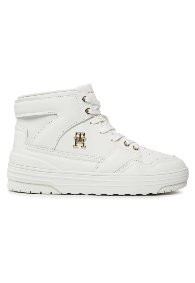 Tommy Hilfiger Pantofi sport pentru Femei - th basket sneaker hi - FW0FW07757-YBL - Alb - Alb