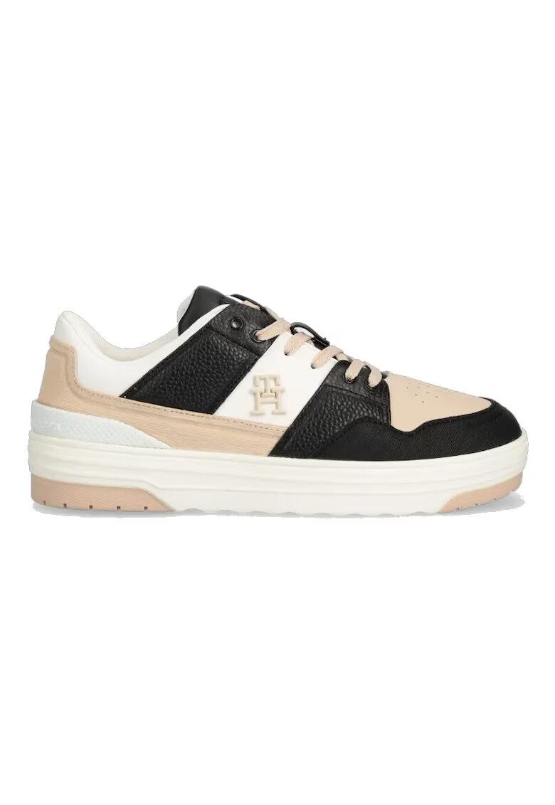 Tommy Hilfiger Pantofi sport pentru Femei - th premium lo basket sneaker - FW0FW07564-YBH - Alb - Alb