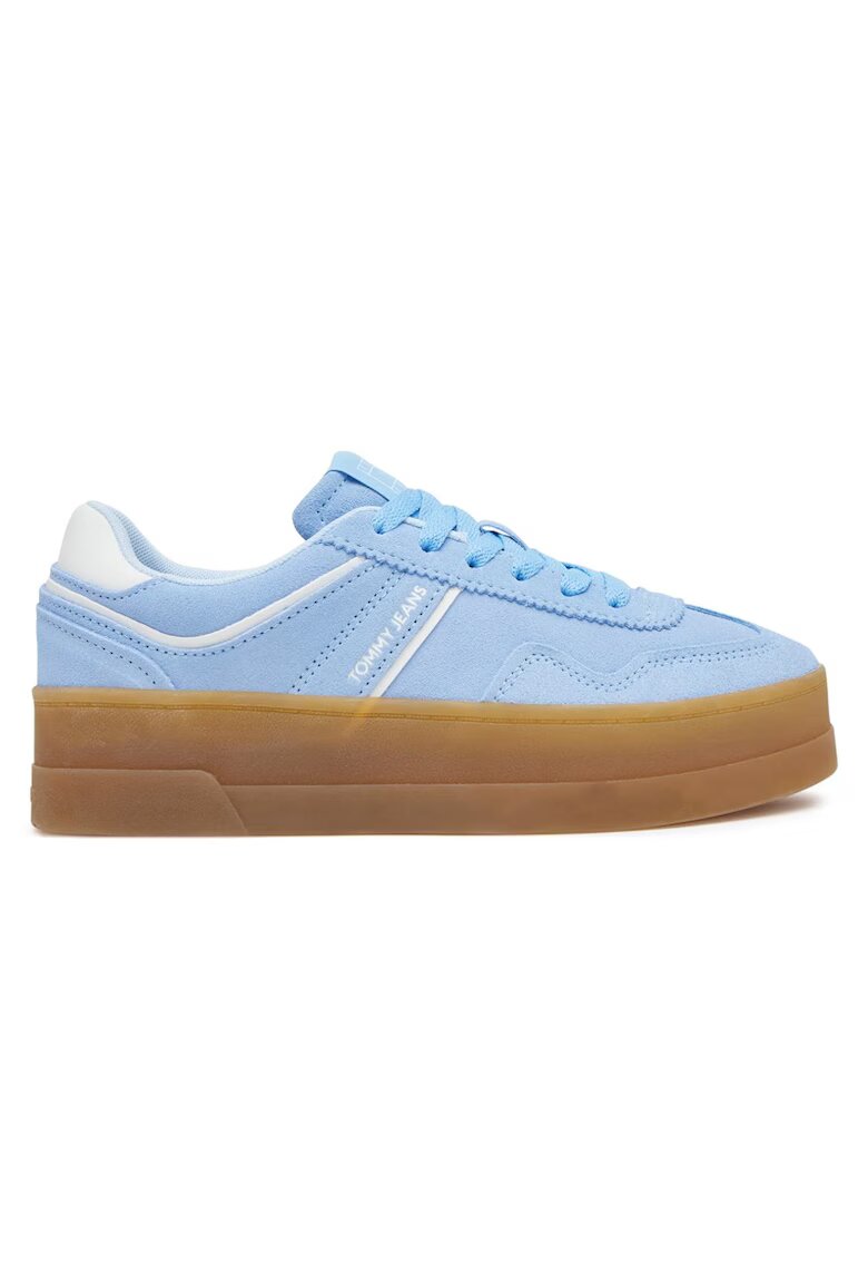 Tommy Hilfiger Pantofi sport pentru Femei - the greenwich flatform suede - EN0EN02734-C12 - Albastru - Albastru