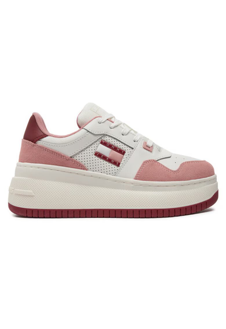 Tommy Hilfiger Pantofi sport pentru Femei - tjw retro basket flatform mix - EN0EN02654-TH0 - Roz - Roz