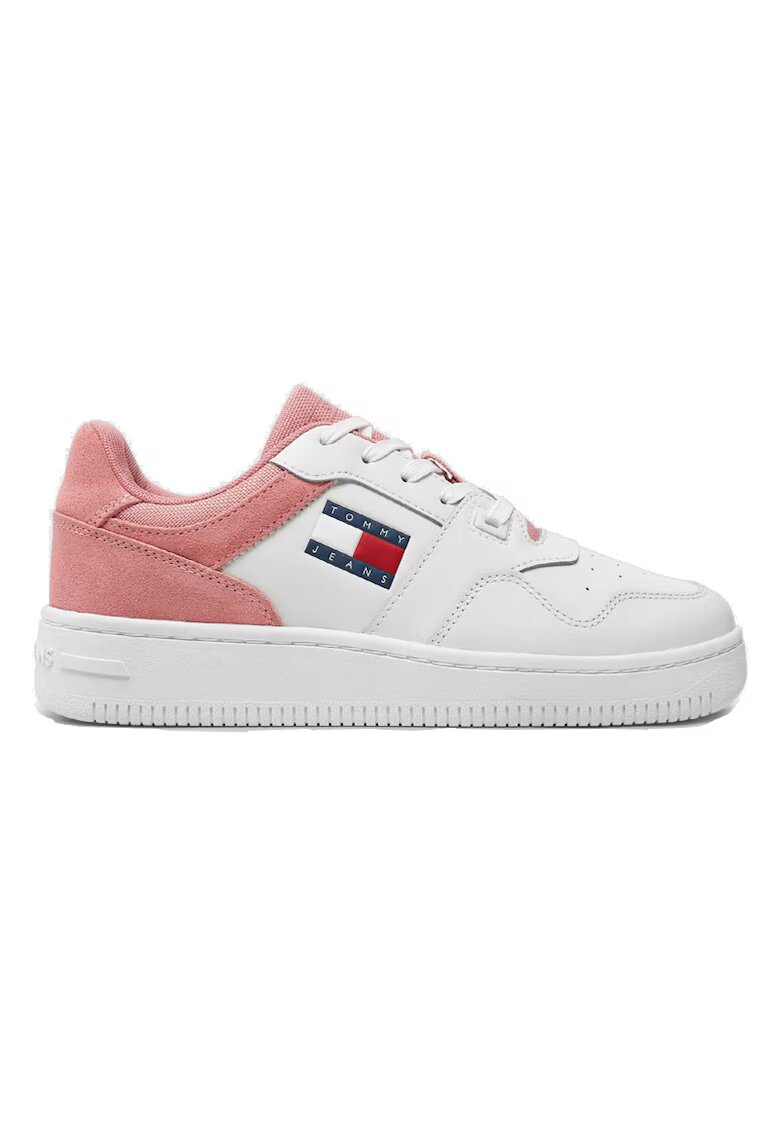 Tommy Hilfiger Pantofi sport pentru Femei - tjw retro basket mix media - EN0EN02653-TH0 - Roz - Roz