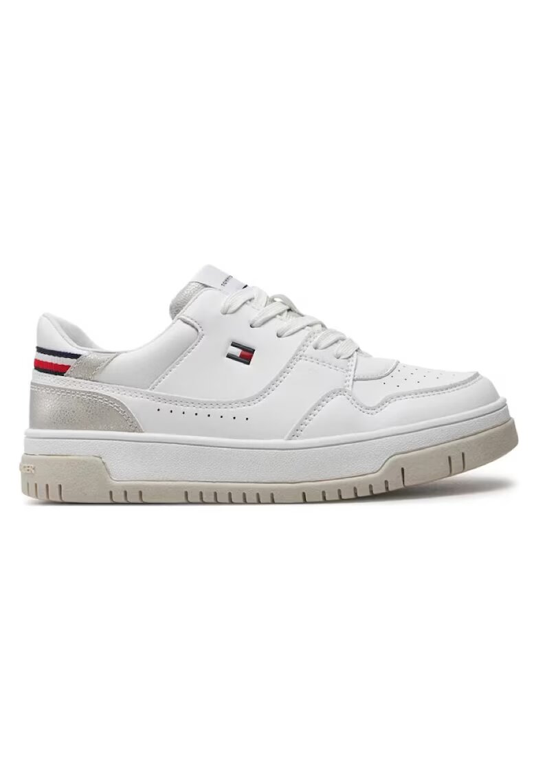 Tommy Hilfiger Pantofi sport pentru Fete - low cut lace-up sneaker - T3A9-33212-1355X025 - Alb - Alb