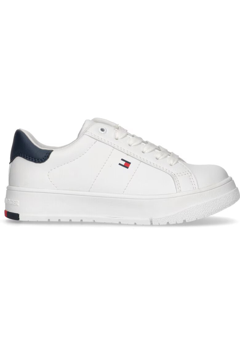Tommy Hilfiger Pantofi sport pentru Fete - low cut lace-up sneaker - T3X9-33357-1355X336 - Alb - Alb