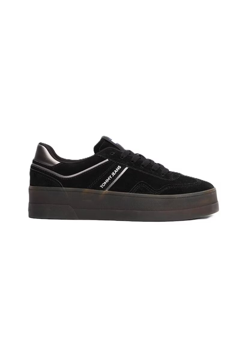 Tommy Hilfiger Pantofi sport pentru Lifestyle - THE GREENWICH FLATFORM ELEVATE - EN0EN02676-BDS - Negru - Negru