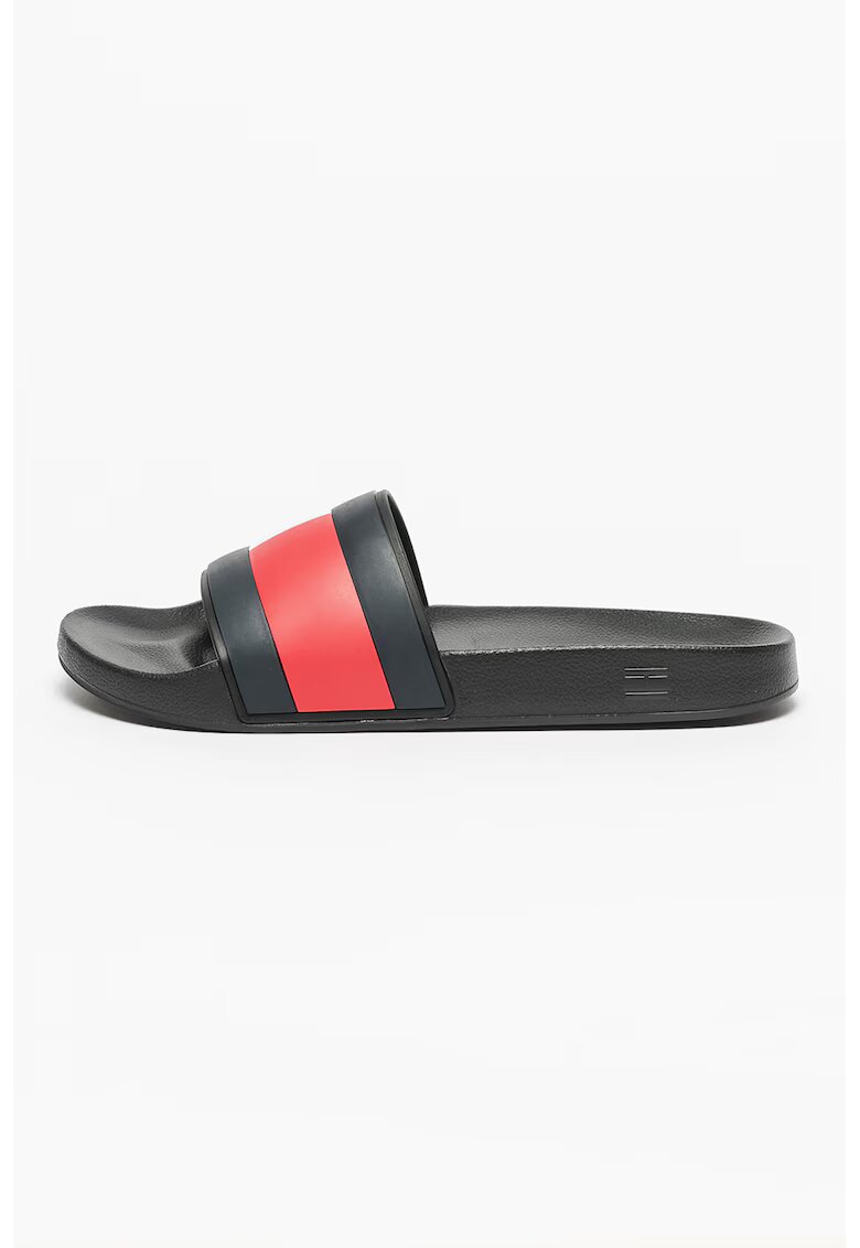 Tommy Hilfiger Papuci Barbati Flag Pool FM0FM04263BDS - Rosu/Alb/Negru