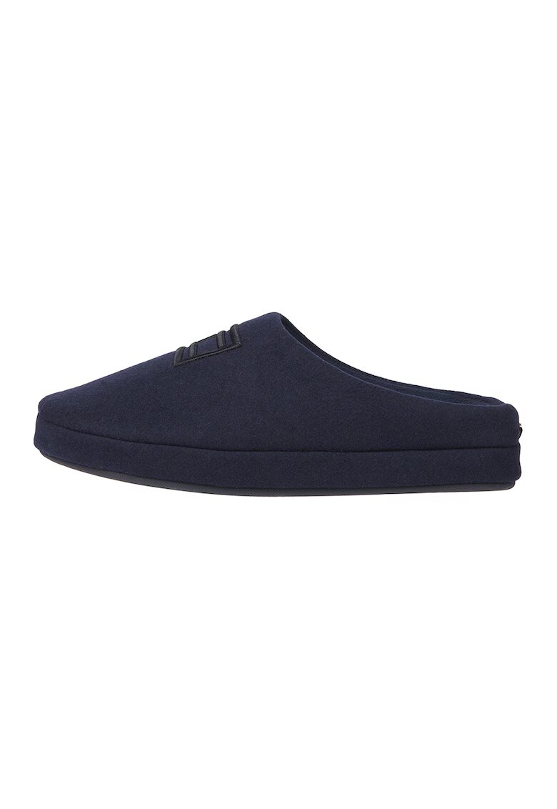 Tommy Hilfiger Papuci de fetru cu logo brodat - Bleumarin