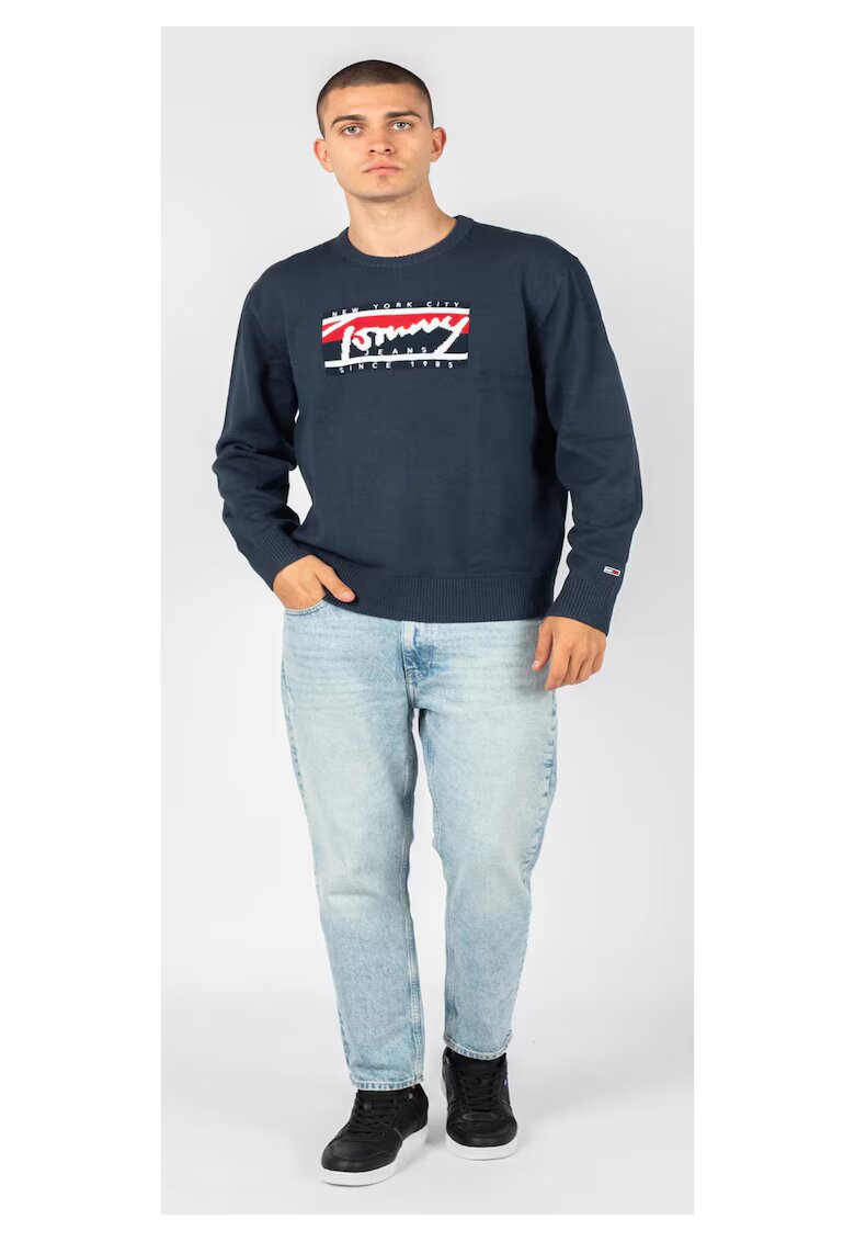 Tommy Hilfiger Pulover cu imprimeu logo DM0D