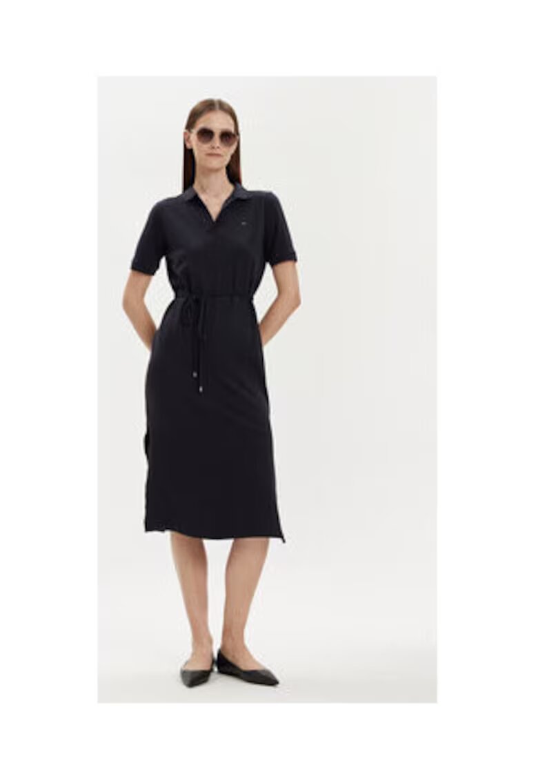 Tommy Hilfiger Rochie casual Dama - bleumarin - 65% lyocell - 32% bumbac - 3% elastan -