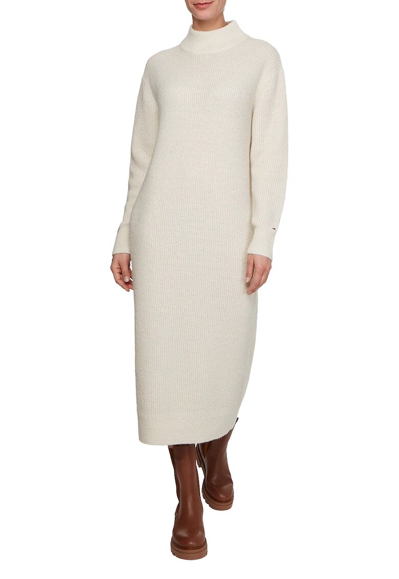 Tommy Hilfiger Rochie lejera din amestec de lana - Alb