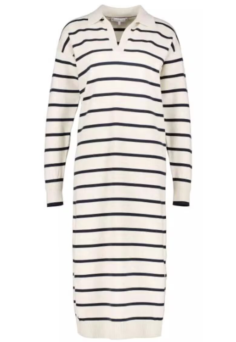Tommy Hilfiger Rochie polo in dungi cu maneci cazute
