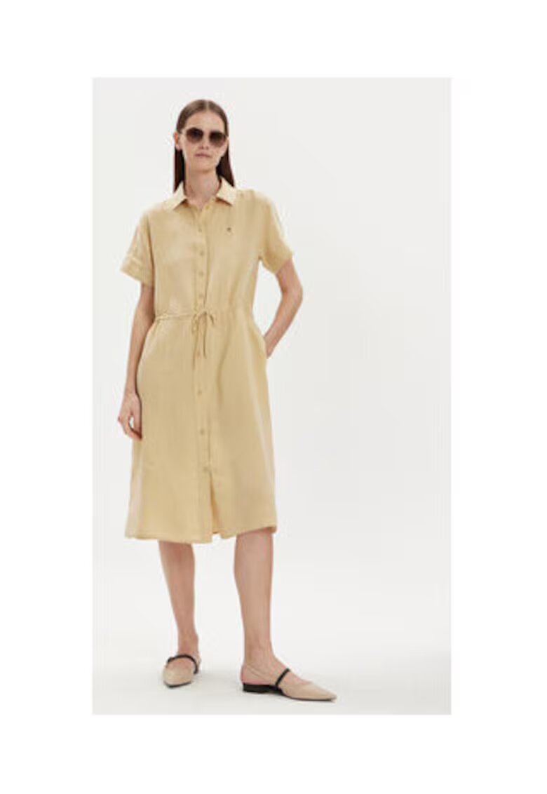 Tommy Hilfiger Rochie tip camasa Dama - bej - 100% in -
