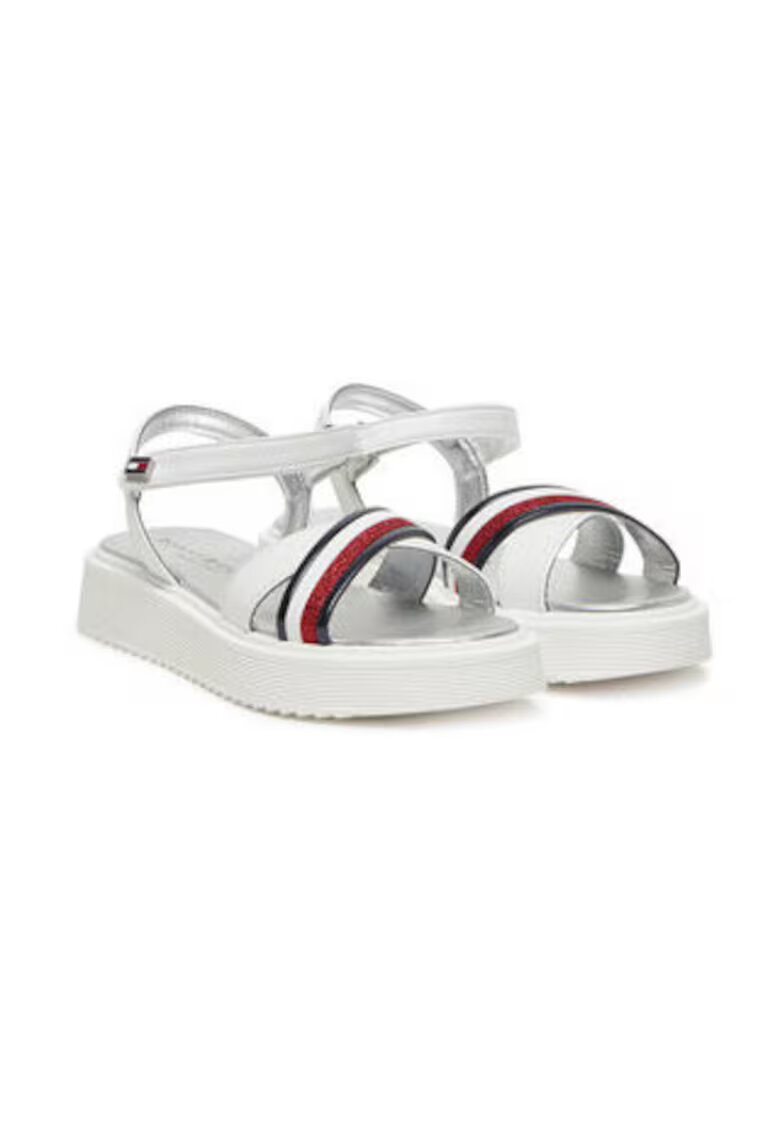 Tommy Hilfiger Sandale copii - alb - din piele ecologica