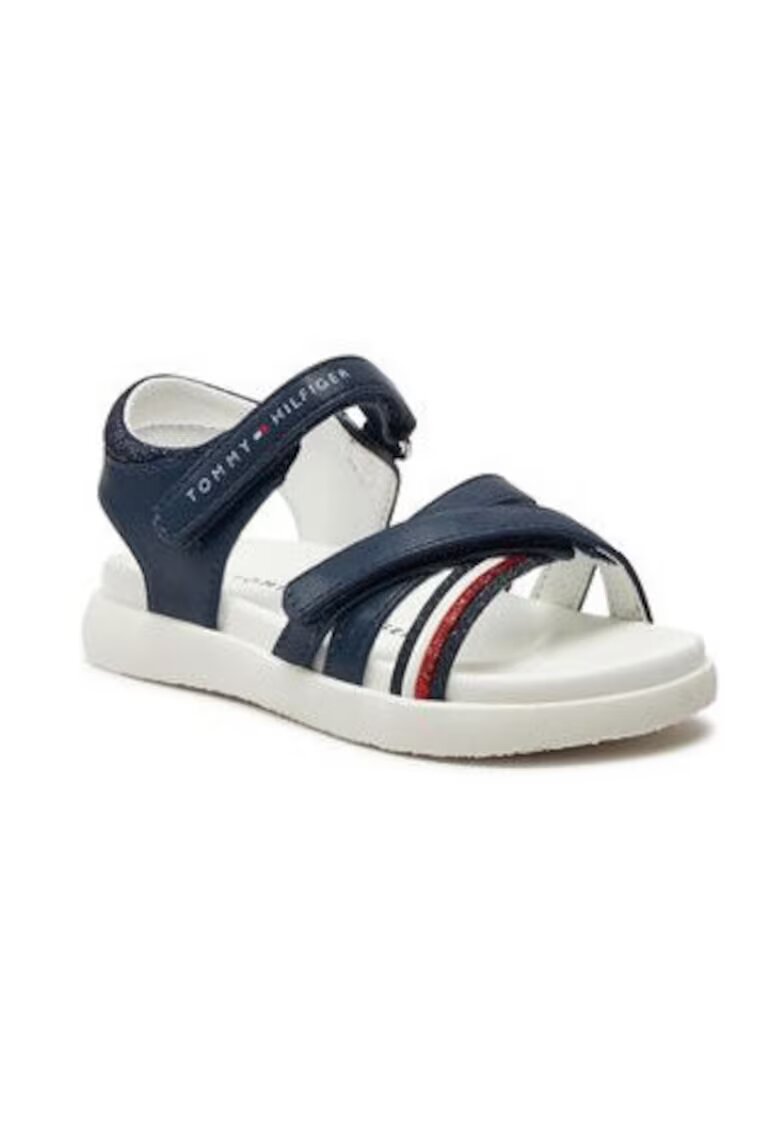Tommy Hilfiger Sandale copii - piele ecologica - albastru