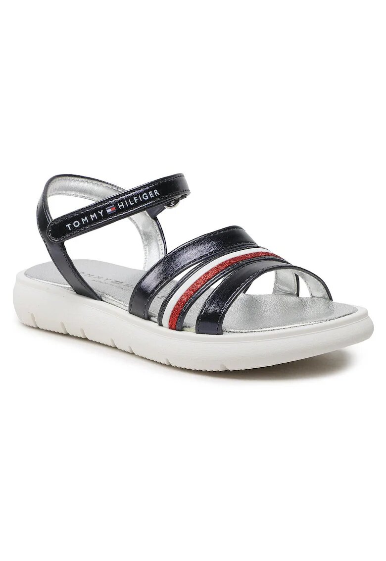 Tommy Hilfiger Sandale copii - piele ecologica - bleumarin - pentru fete
