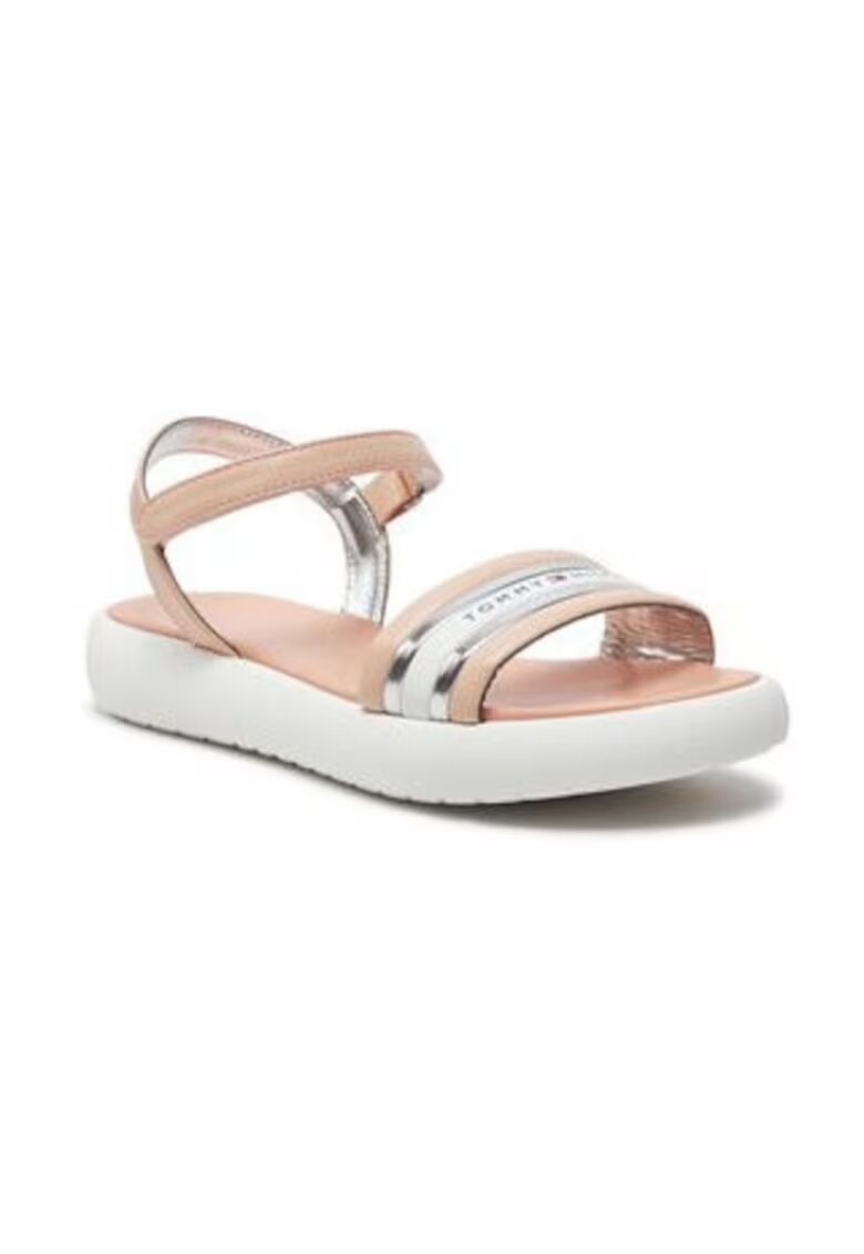 Tommy Hilfiger Sandale copii - piele ecologica - roz -