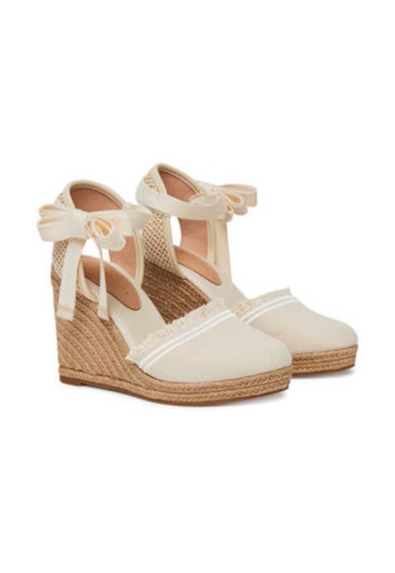Tommy Hilfiger Sandale dama material textil - bej