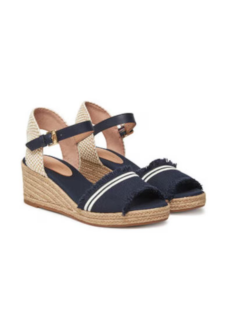Tommy Hilfiger Sandale dama - material textil - bleumarin/bej