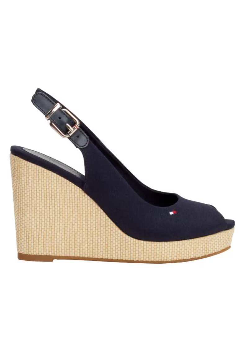 Tommy Hilfiger Sandale dama - Piele naturala - Bleumarin -