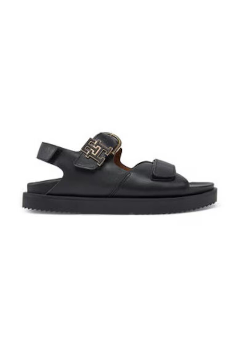 Tommy Hilfiger Sandale dama - piele naturala - negru - Negru