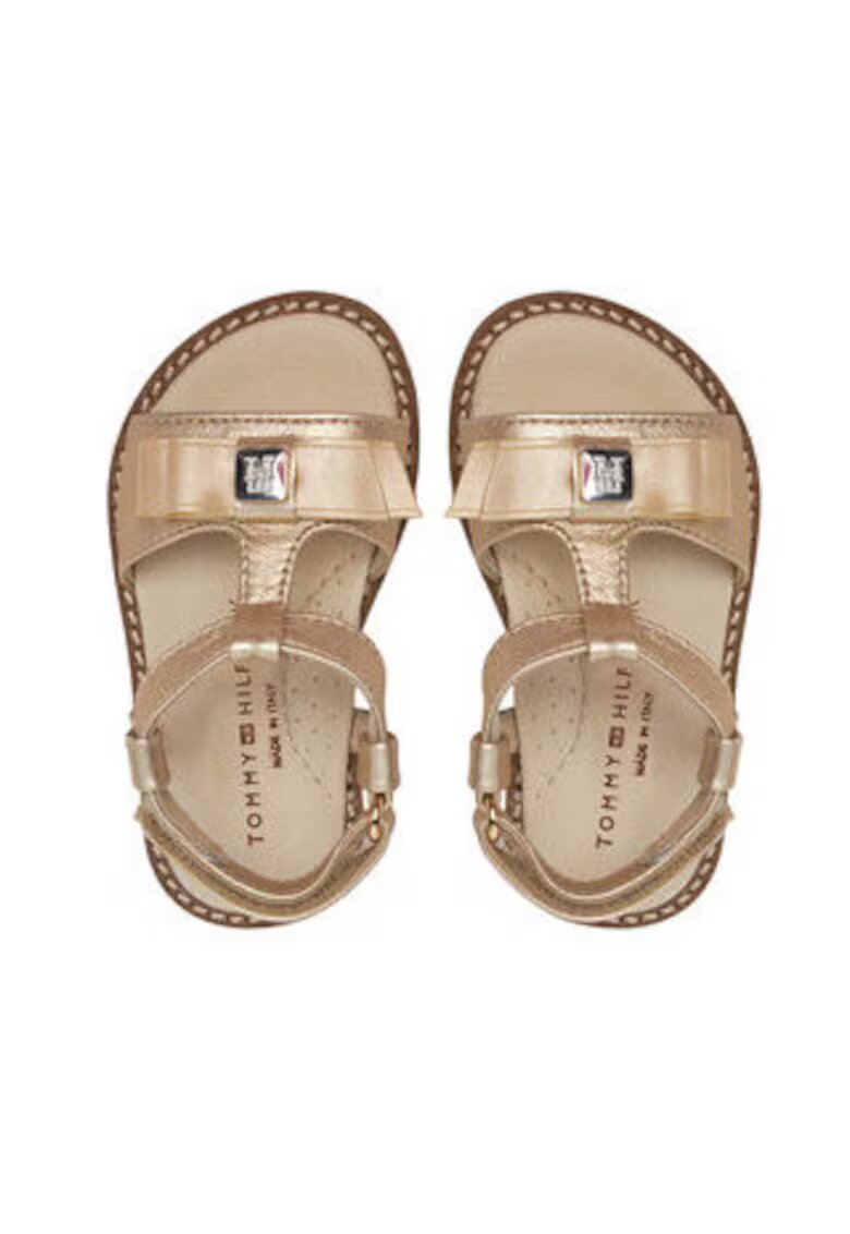 Tommy Hilfiger Sandale pentru fete - 305132345 - piele naturala - auriu