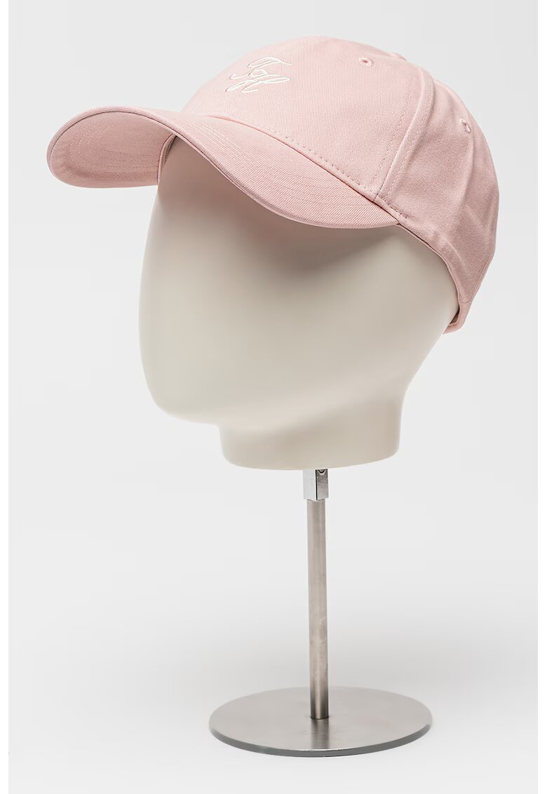 Tommy Hilfiger Sapca de bumbac cu logo brodat - Roz pal