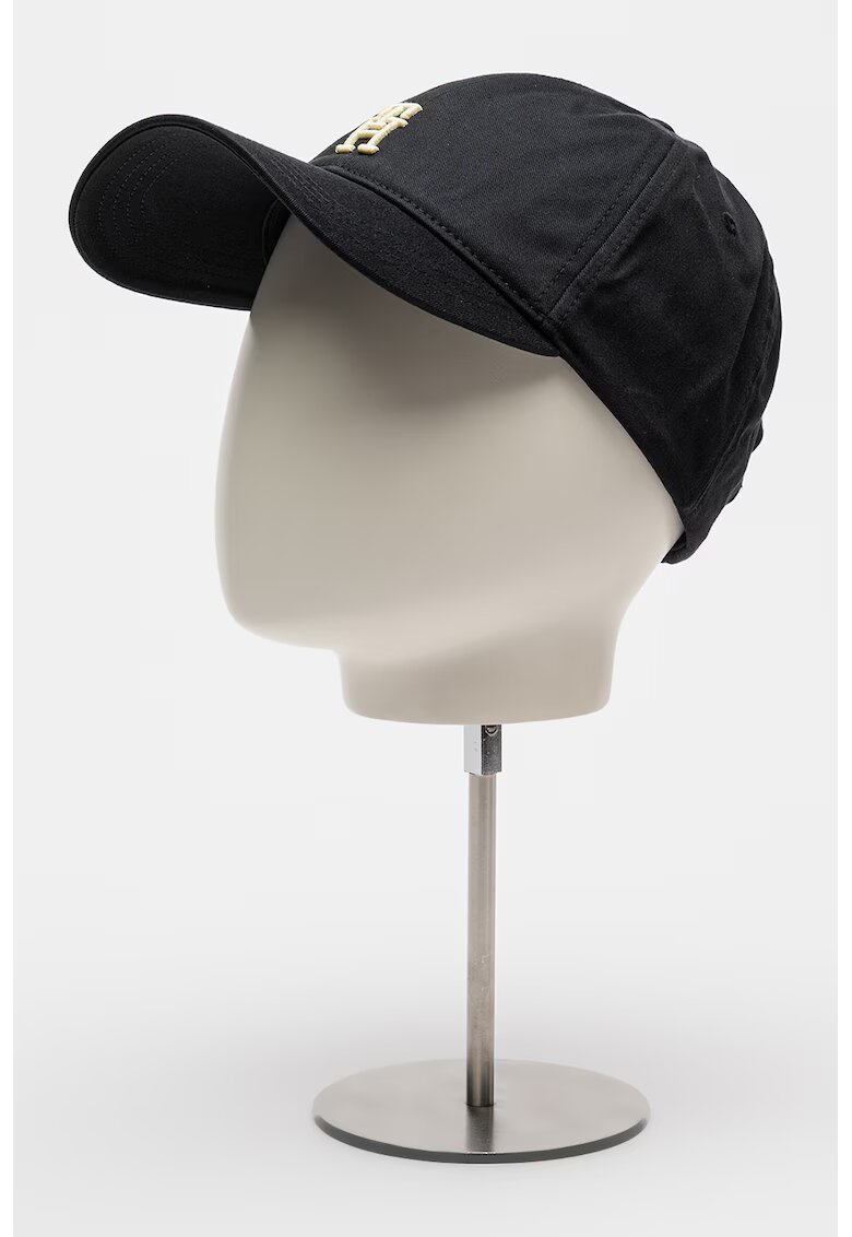 Tommy Hilfiger Sapca de bumbac organic cu logo brodat - Negru