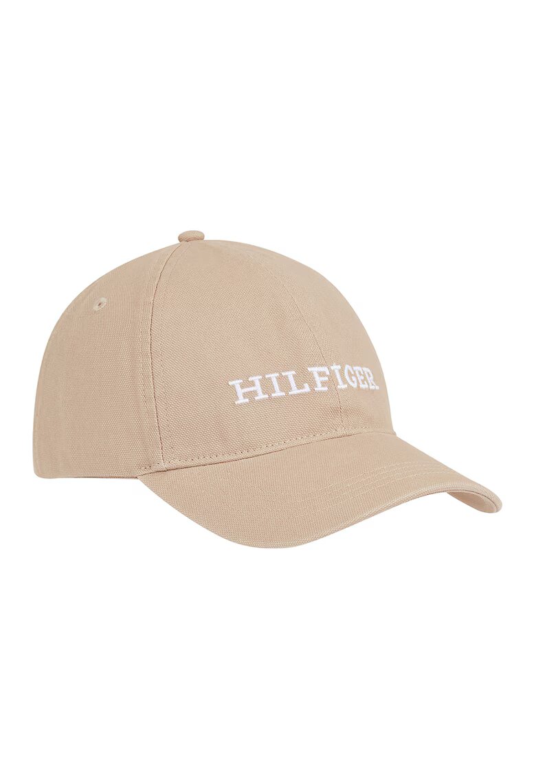 Tommy Hilfiger Sapca din bumbac cu broderie logo - Maro/Maro taupe deschis