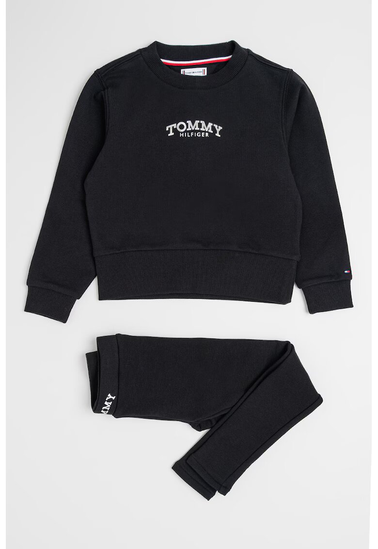 Tommy Hilfiger Set de bluza de trening si colanti - 2 piese - Negru