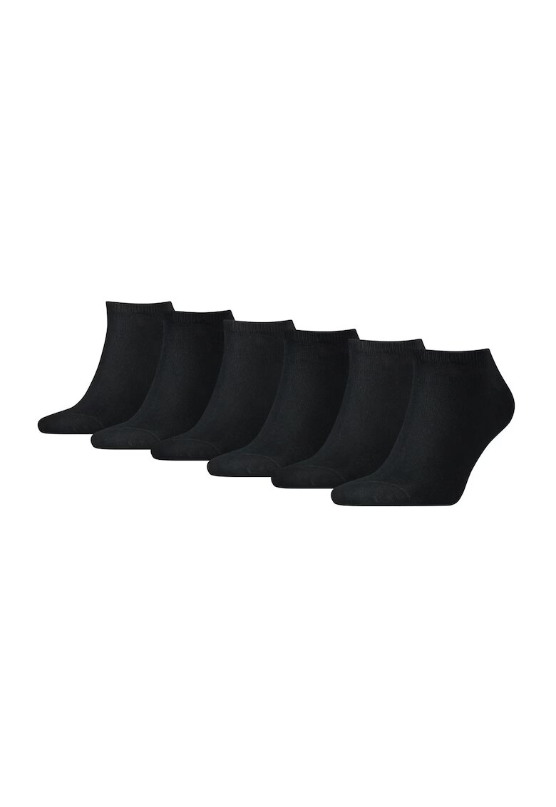 Tommy Hilfiger Set de sosete pana la glezna - din amestec de bumbac - 6 perechi - Negru
