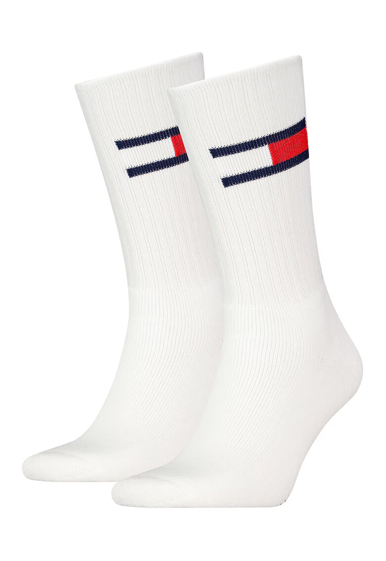 Tommy Hilfiger Set de sosete unisex cu imprimeu logo - 2 perechi