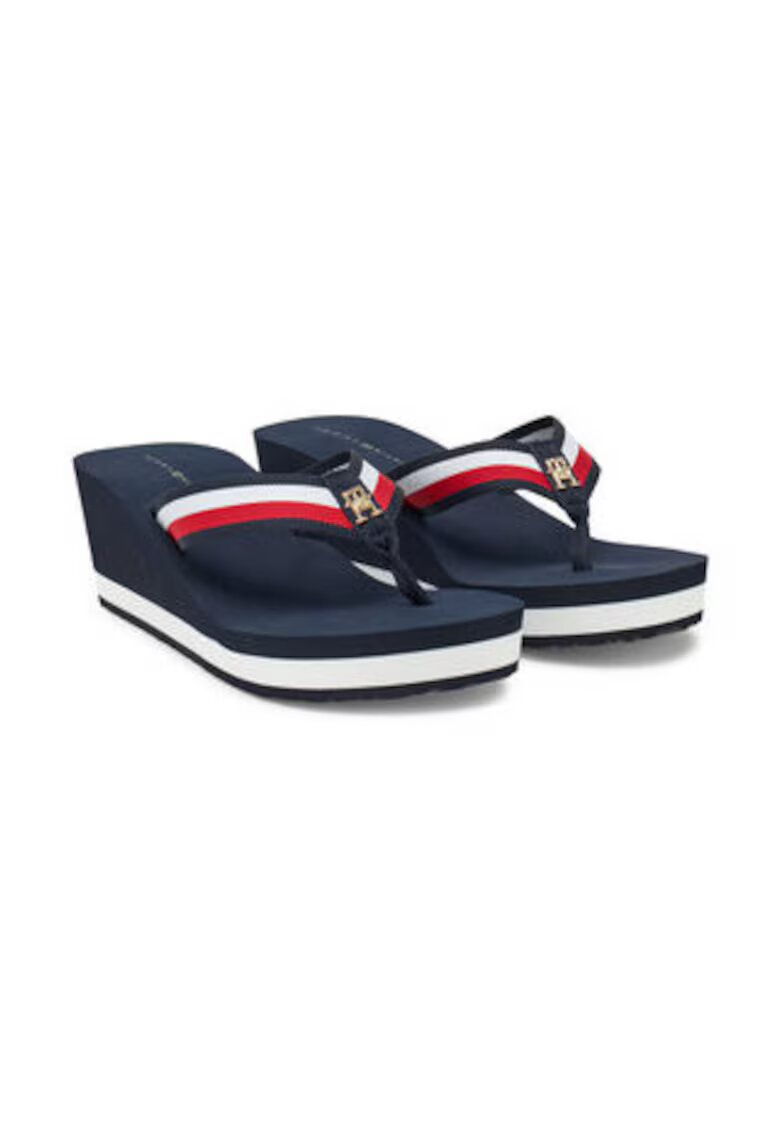 Tommy Hilfiger Slapi dama - albastru - textil - toc plat -