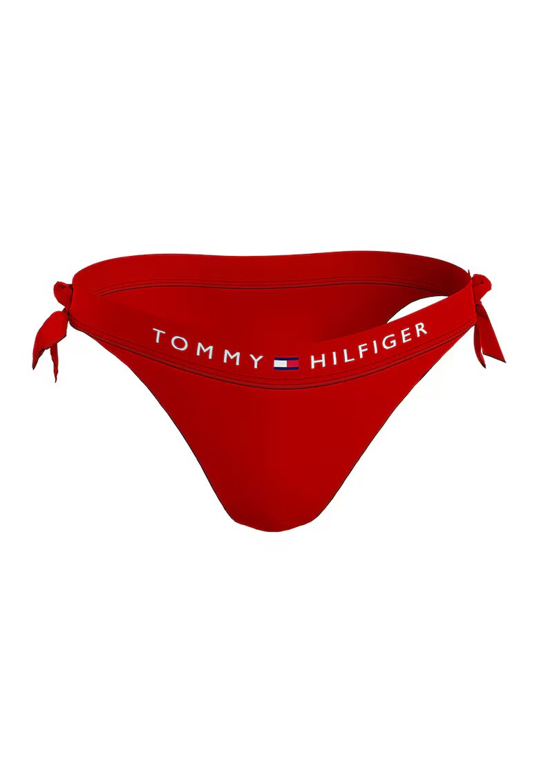 Tommy Hilfiger Slip brazilian cu snururi laterale - Rosu