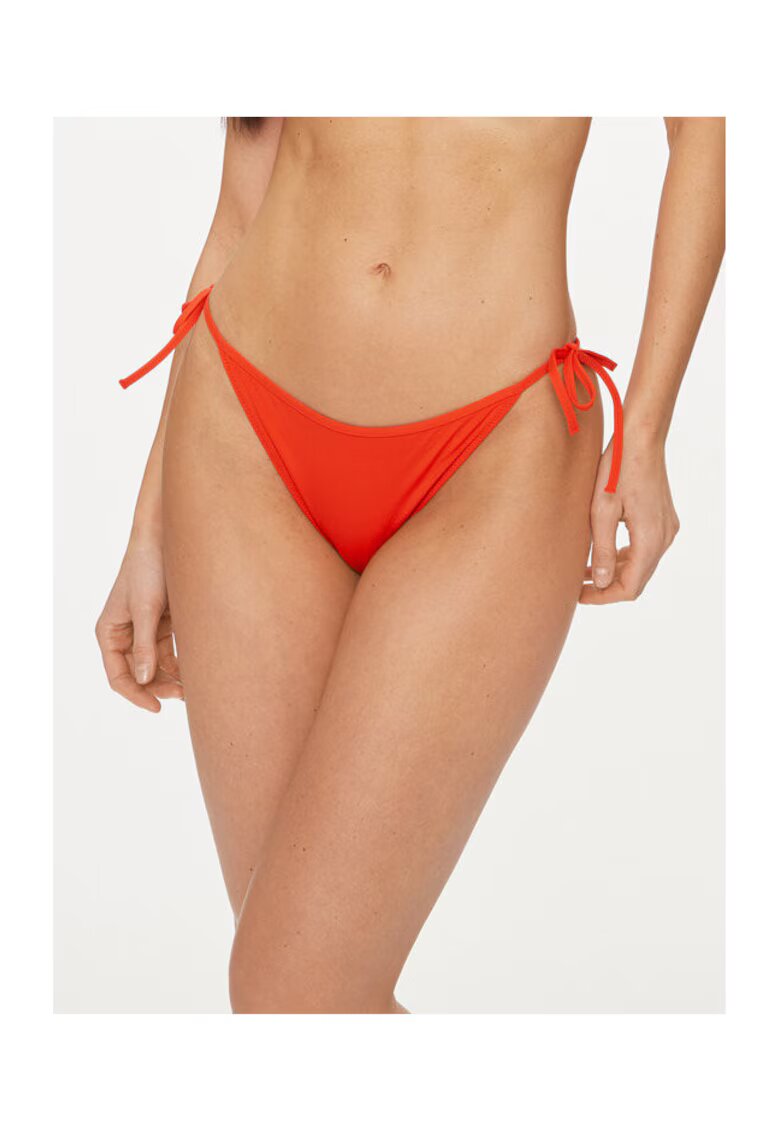 Tommy Hilfiger Slip de bikini dama - rosu - 83% poliamida reciclata - 17% elastan -