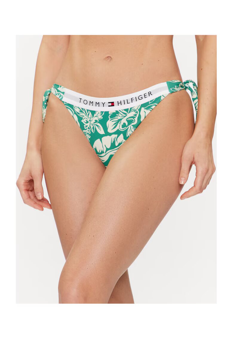Tommy Hilfiger Slip de bikini de dama - Verde - 80% Poliamida reciclata - 20% Elastan -