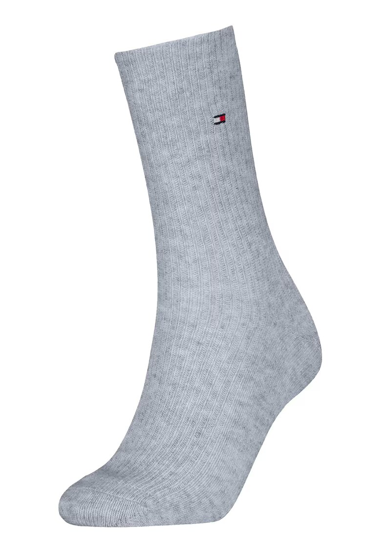 Tommy Hilfiger Sosete lungi din amestec de bumbac - Gri melange