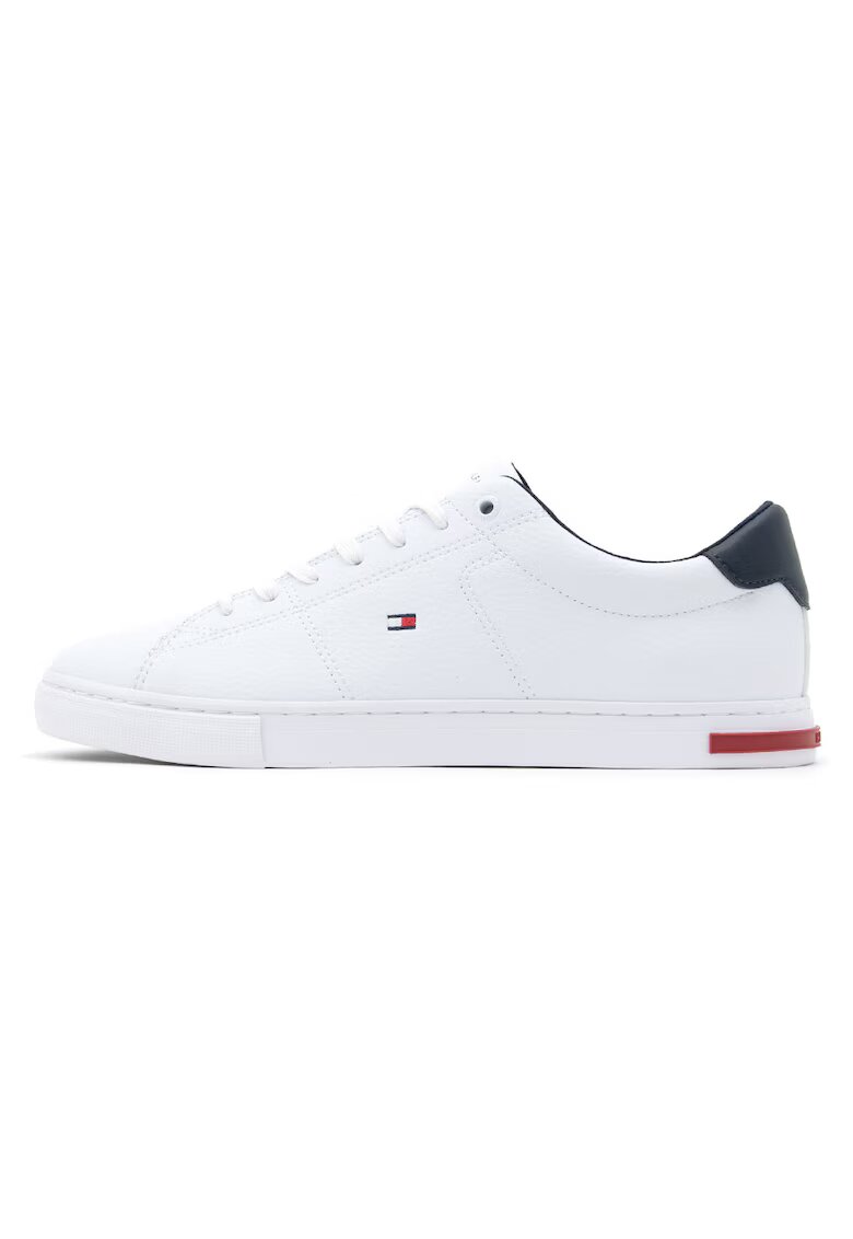 Tommy Hilfiger TENISI BARBATI - PIELE - ALB-ALBASTRU -
