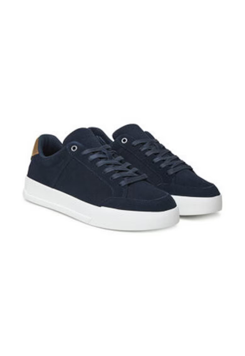 Tommy Hilfiger Tenisi barbati piele naturala - albastru - Albastru