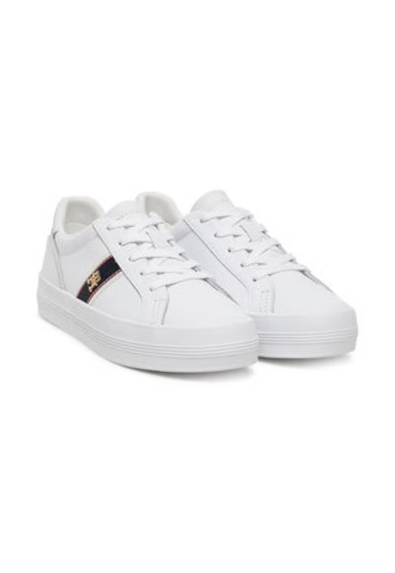 Tommy Hilfiger Tenisi dama - piele naturala - alb -