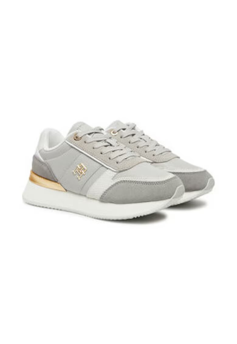 Tommy Hilfiger Tenisi dama - piele naturala - gri - design clasic - confortabili