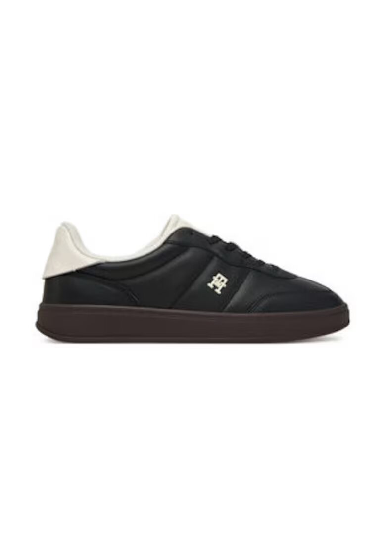 Tommy Hilfiger Tenisi de dama piele naturala - Negru