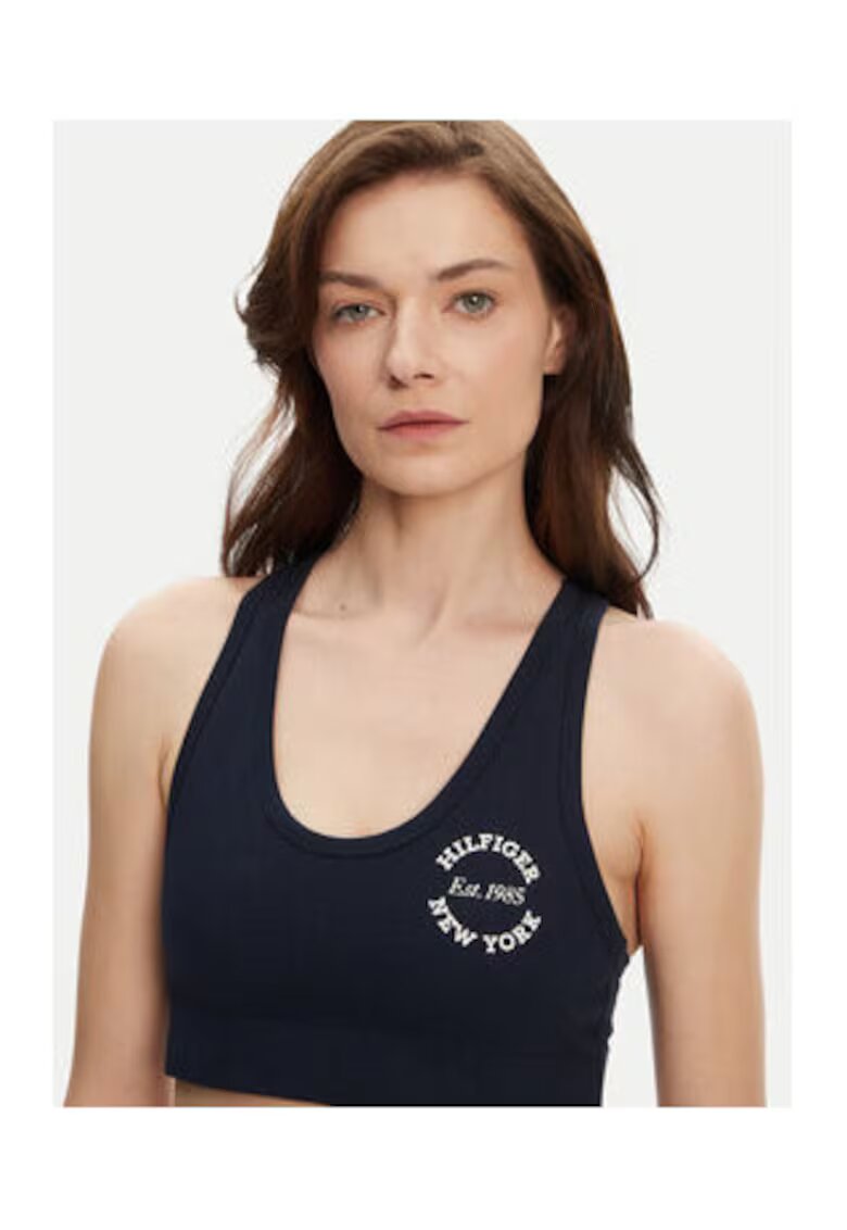Tommy Hilfiger Top dama - bleumarin - 86% bumbac organic -