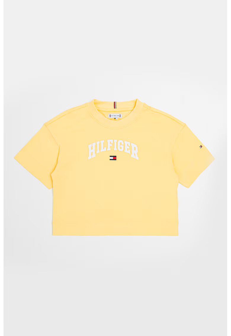 Tommy Hilfiger Tricou cu imprimeu logo - Galben